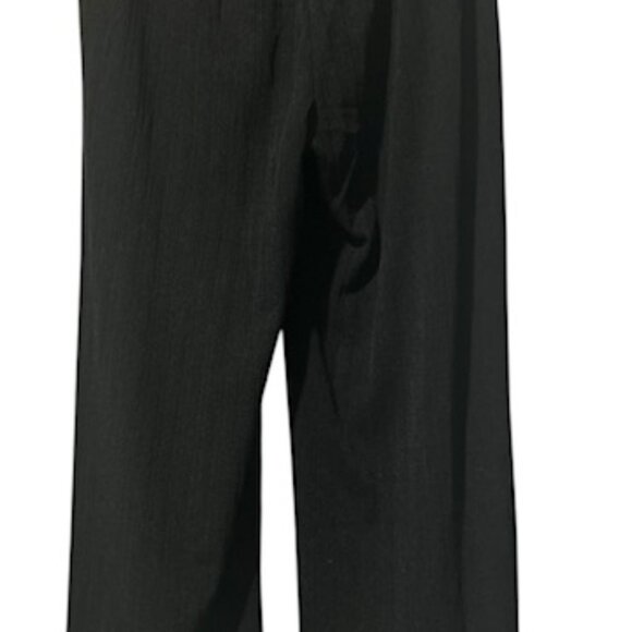 Sienna Sky Black Flare Leg Pants-Size L-Pull on Elastic Waist-2 Inch Waistband - Picture 2 of 8